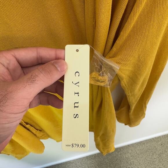 Cyrus Open Front Long Sleeve Cardigan Sweater US Women's S - Picture 4 of 7